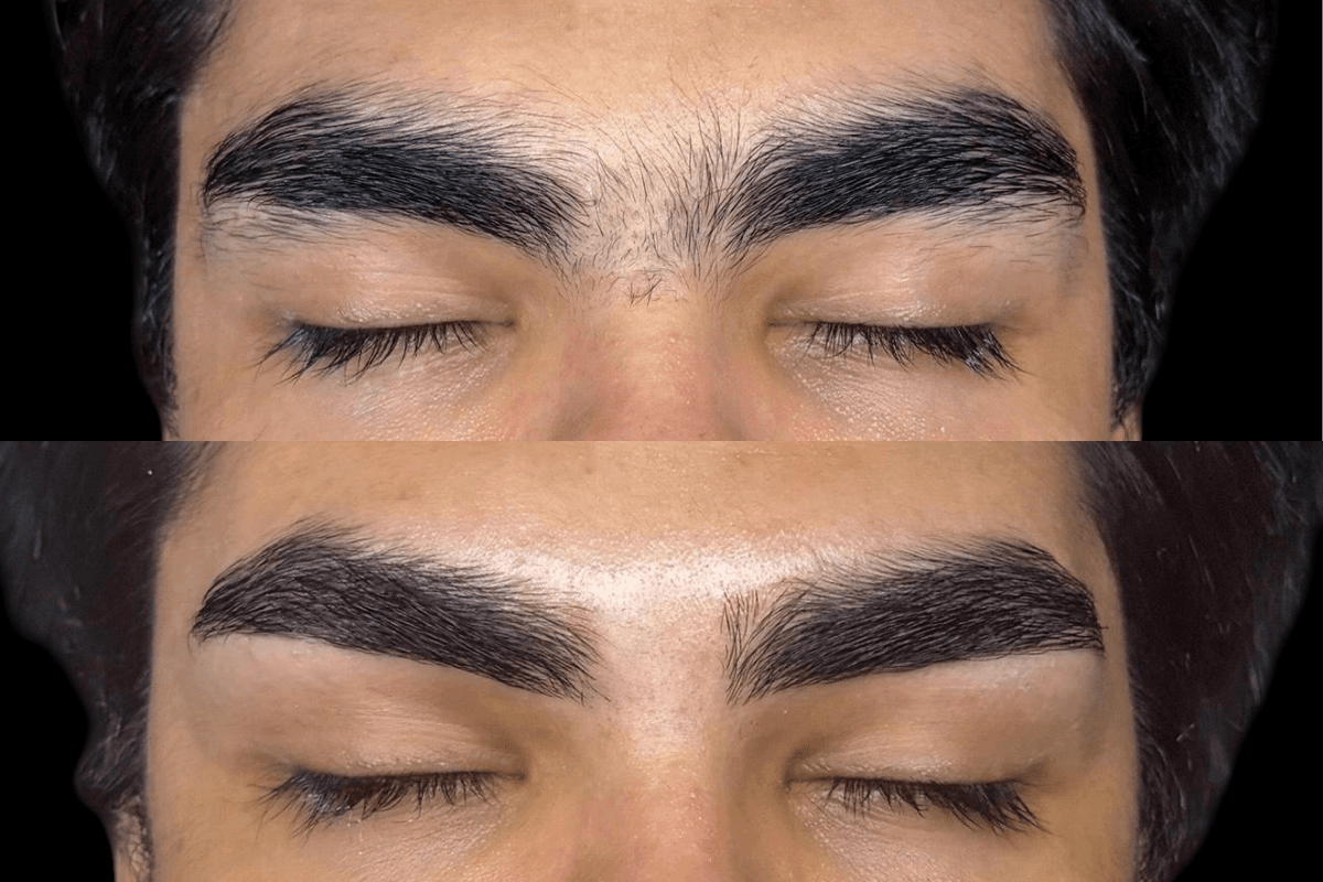 Notá la diferencia de unas cejas prolijas.