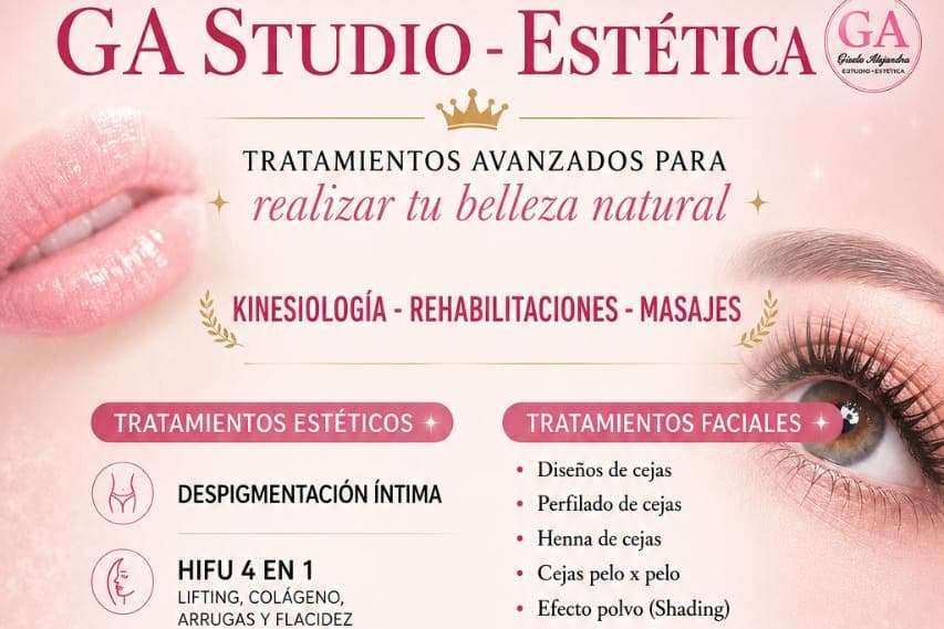 GA Studio-Estética-Kinesiología & Rehabilitaciones  👑👩‍⚕️💆‍♀️💅🏻💄