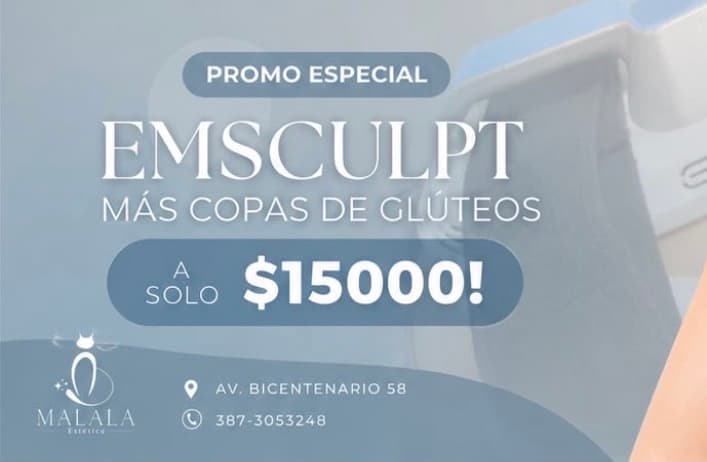EMSCULPT + COPAS DE GLUTEOS (promo)