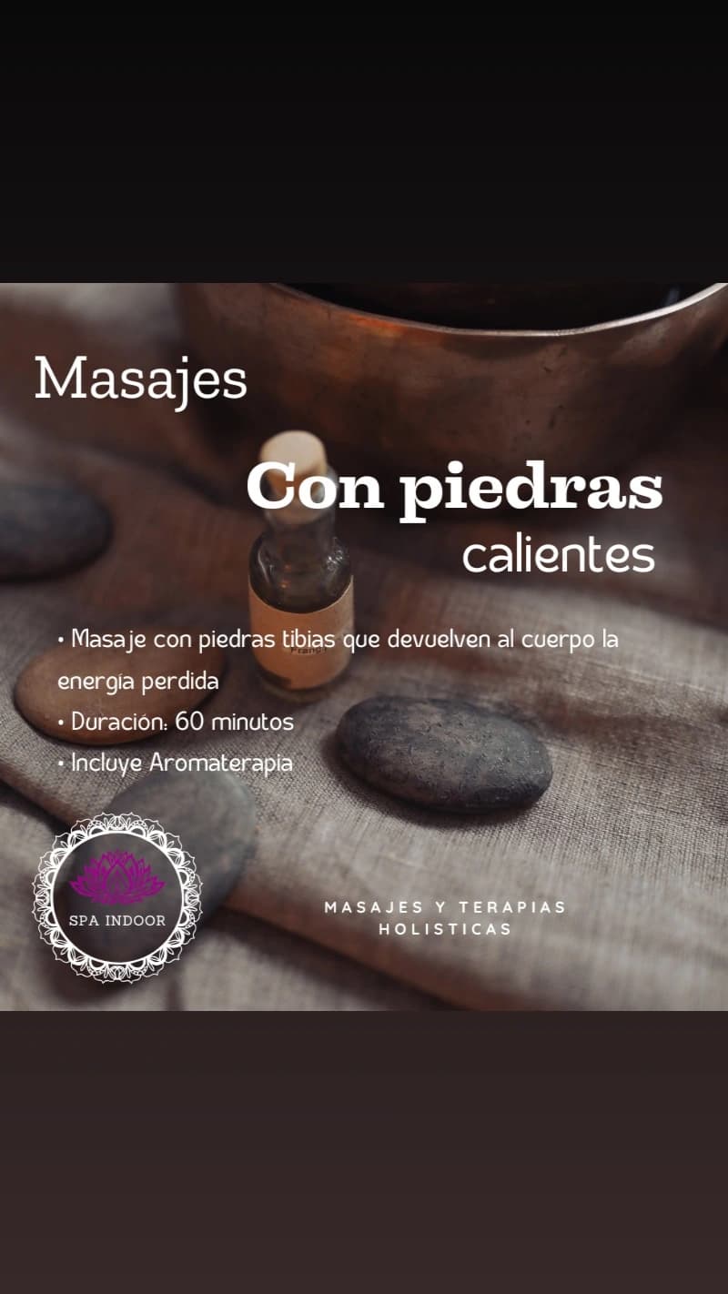 Masaje Relajante con Piedras Calientes 