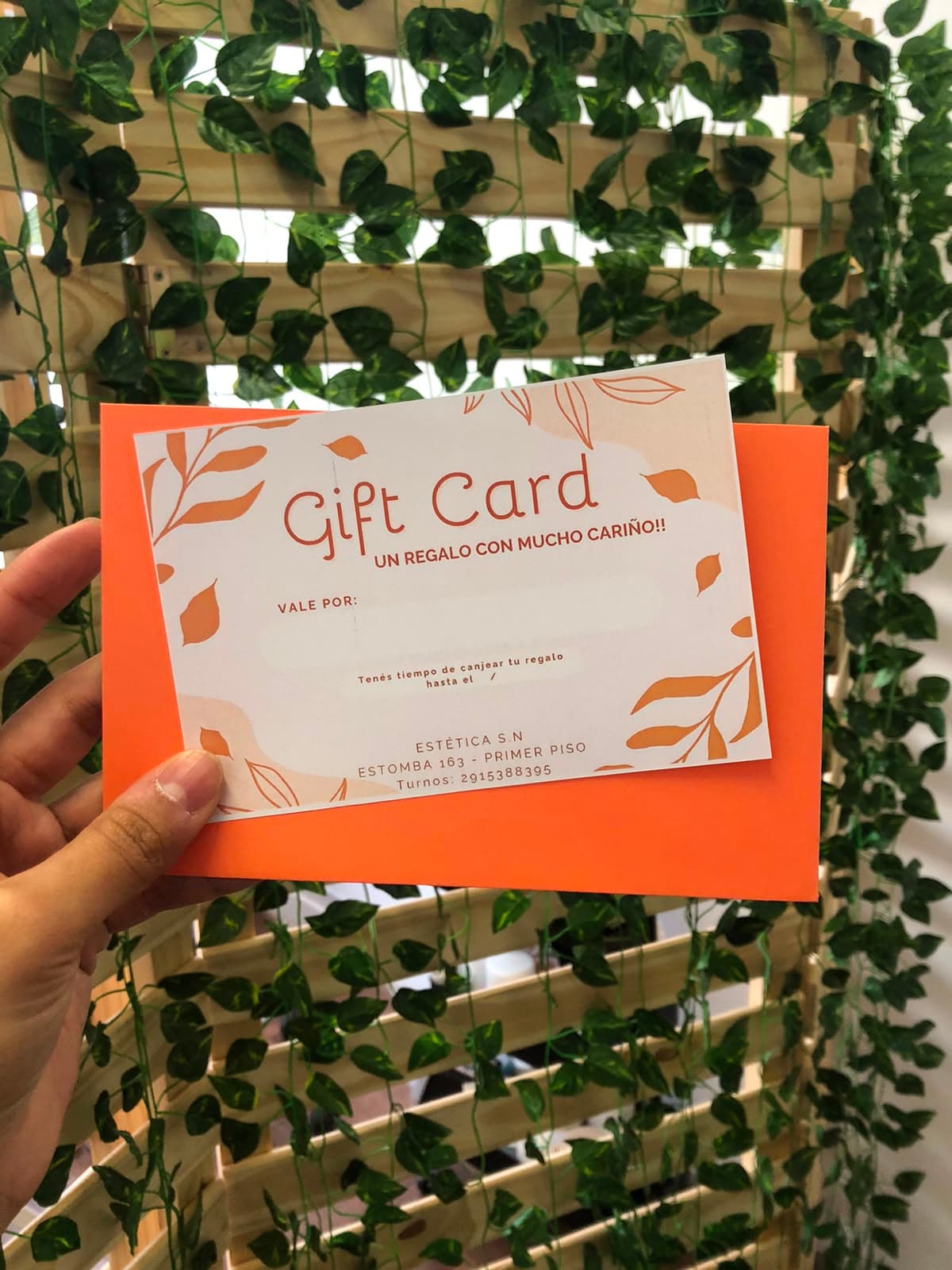 voucher de regalo!