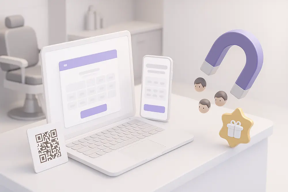 Web gratis para salón o barbería